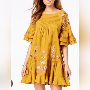 Free people dress Pavlo Yellow